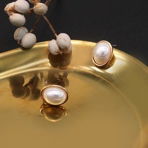 🔥 NWT! Vintage baroque pearls earring